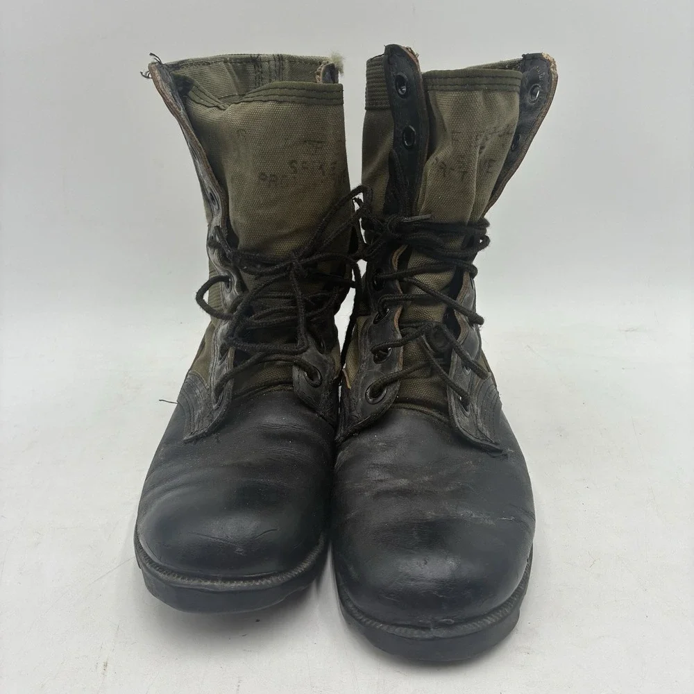Vintage 80s RO Search Jungle Military Combat Boots Spike Protective Mens Size 6R